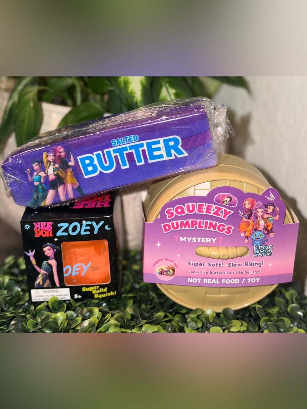 NEE DOH Mira K-Pop Demon Hunters Squishy Set- Pink Purple